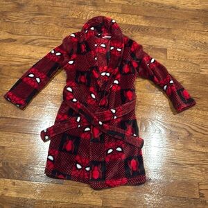 Spider-Man size 6 boys bathrobe